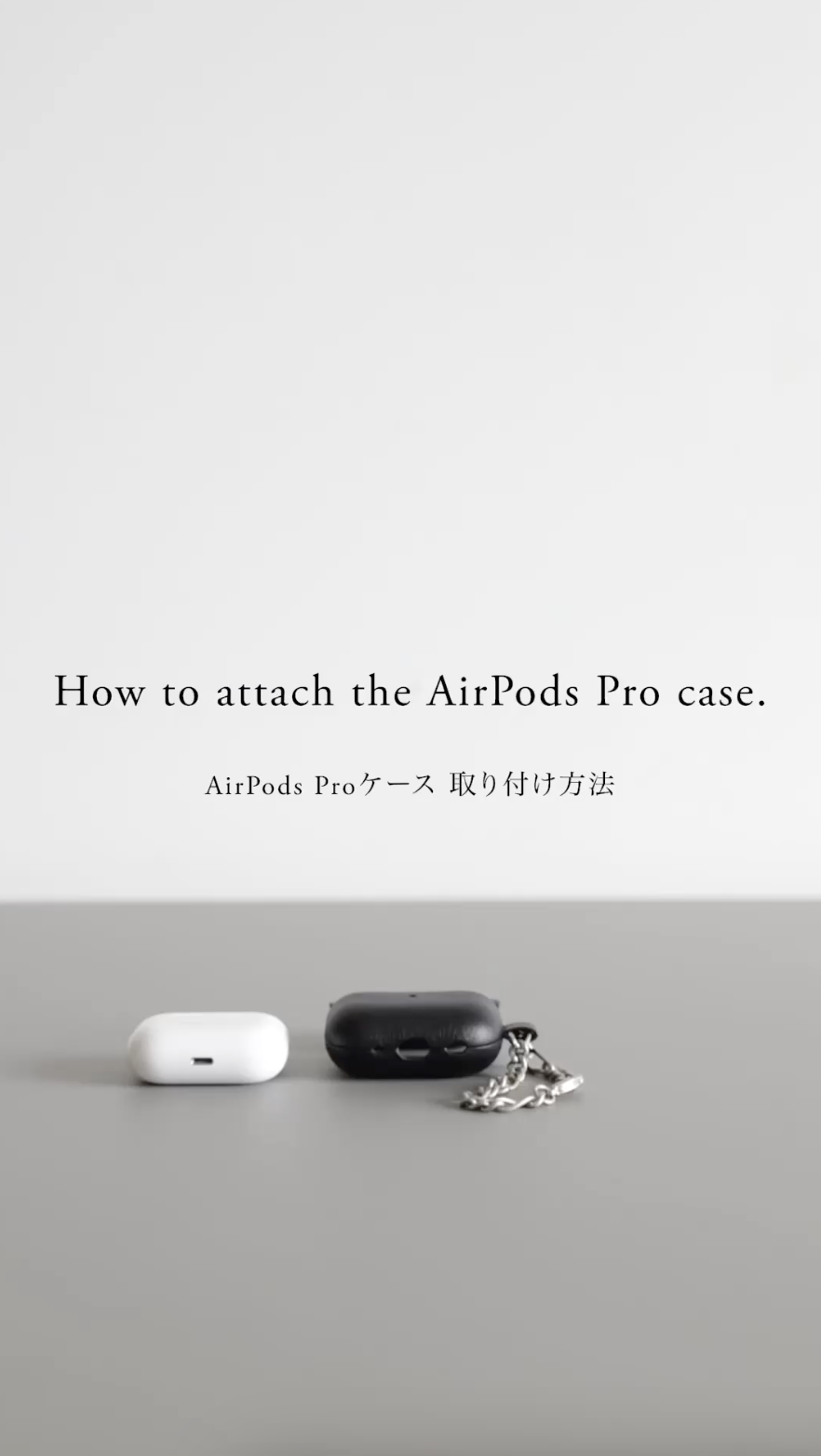 Leather AirPods Pro Case with Chain Strap
