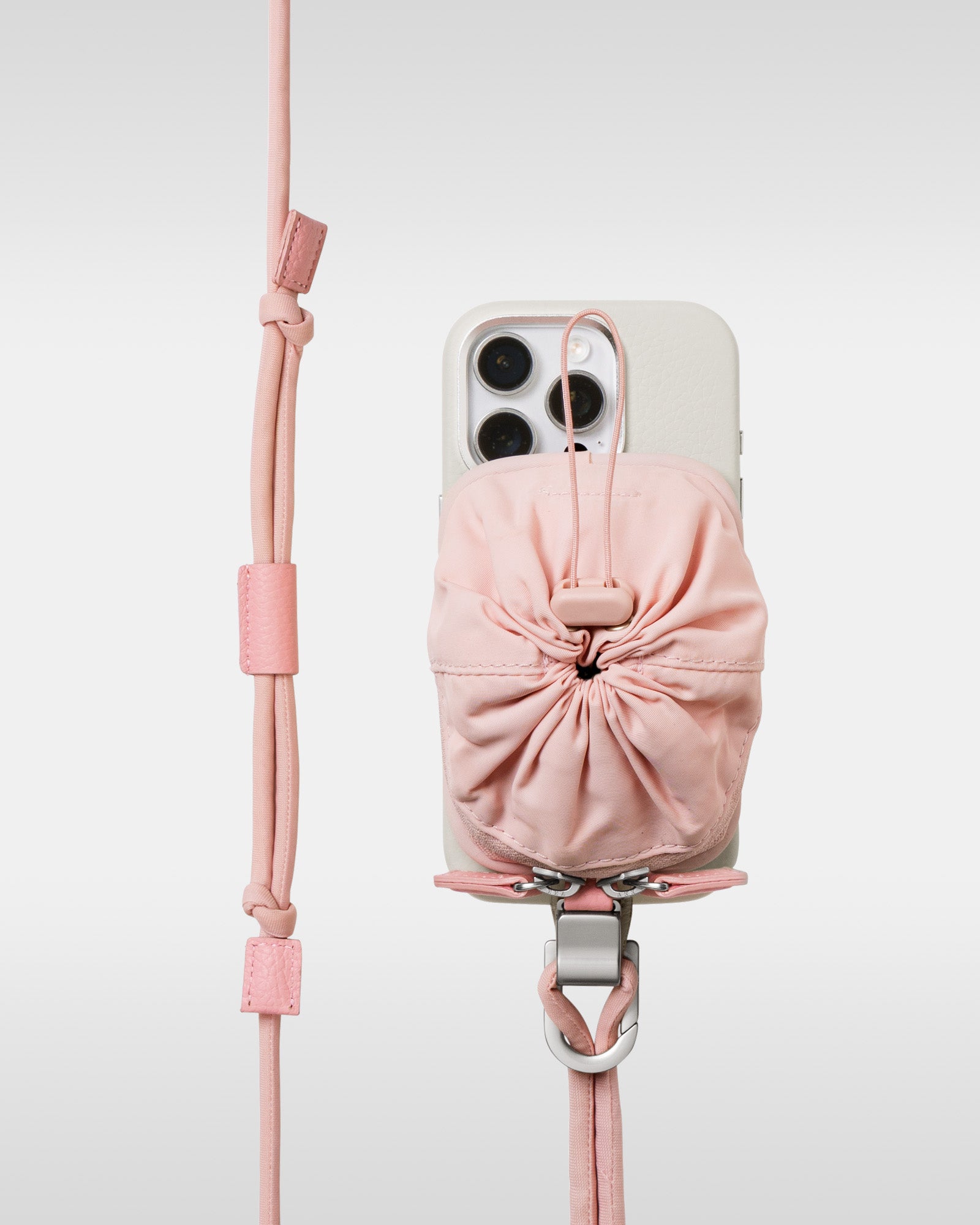 objcts.io レザーストラップウォレットマシュマロmarshmallow レザー製 iPhoneケース セット / ストラップ付スマホケース