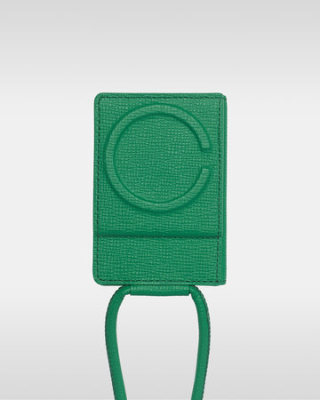 レザーストラップ + iPhoneケースセット - ジョリーグリーン