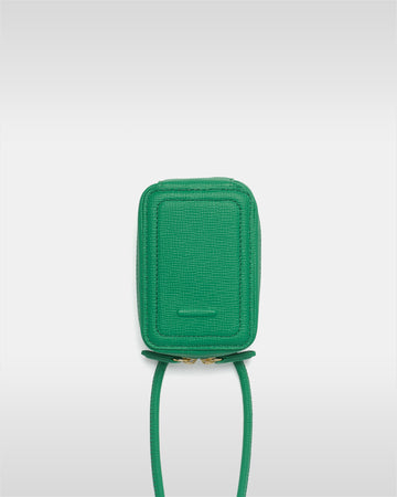 レザーストラップ + iPhoneケースセット - ジョリーグリーン