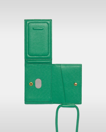 レザーストラップ + iPhoneケースセット - ジョリーグリーン