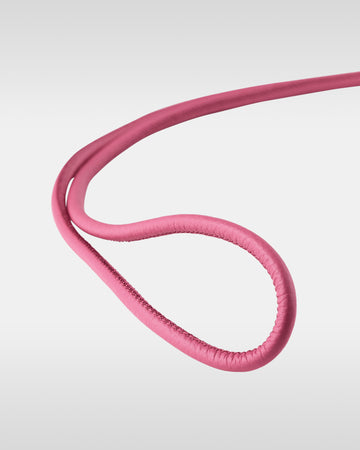 レザーストラップ + iPhoneケースセット - ショッキングピンク