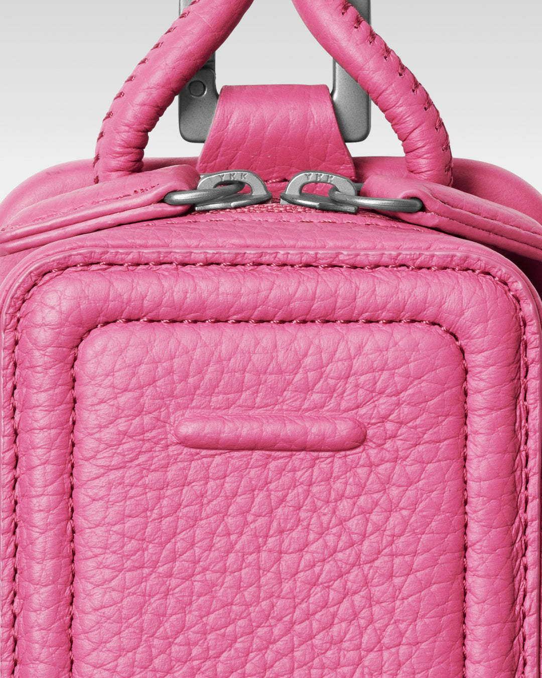 レザーストラップ + iPhoneケースセット - ショッキングピンク