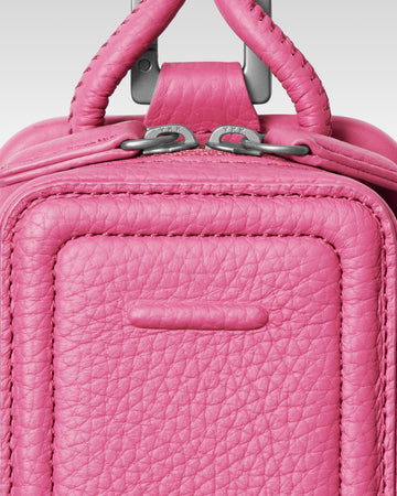 レザーストラップ + iPhoneケースセット - ショッキングピンク