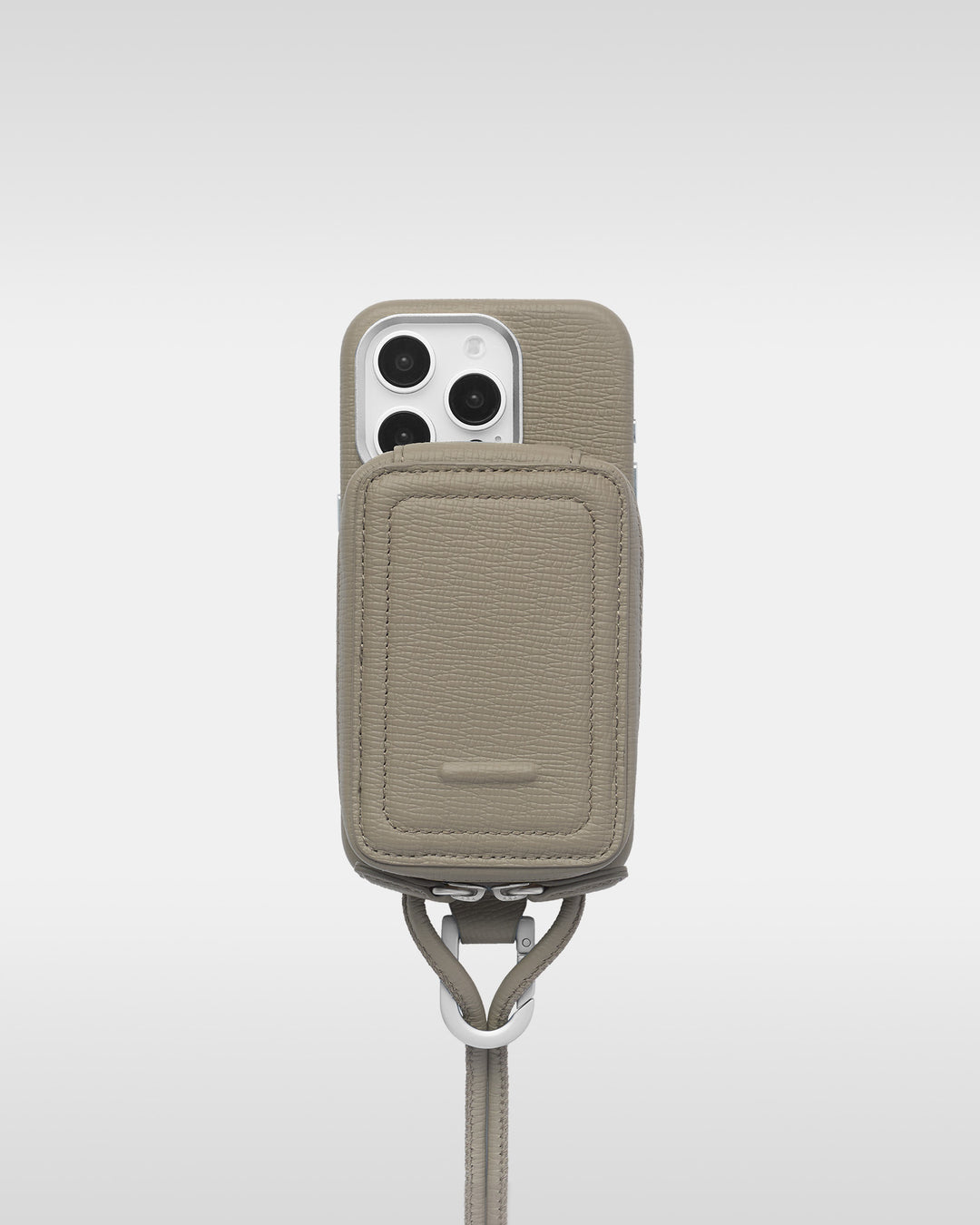 レザーストラップ + iPhoneケースセット - トープ