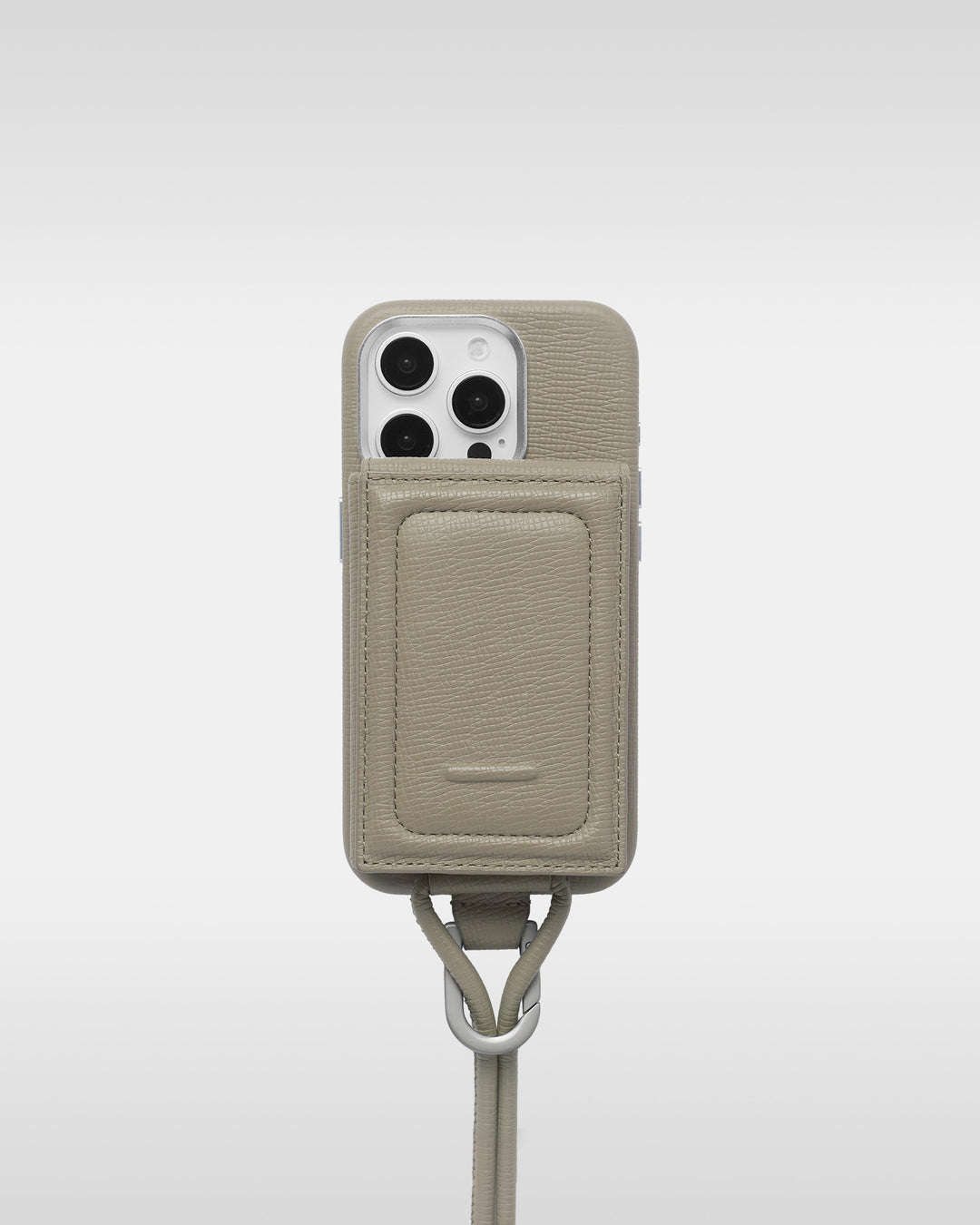 レザーストラップ + iPhoneケースセット - トープ