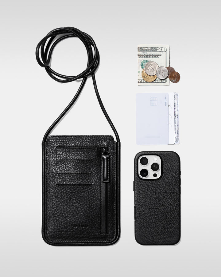 財布とスマホポーチを一体化させたスマホショルダー