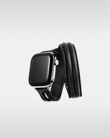 レザーハイブリッドダブルラップバンド for Apple Watch