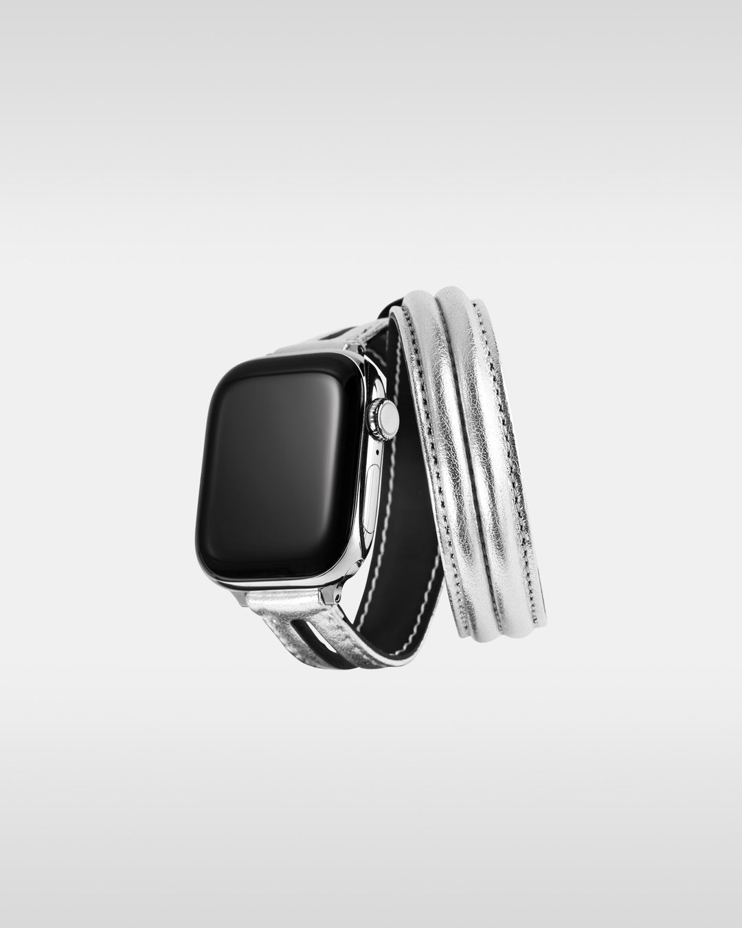 レザーハイブリッドダブルラップバンド for Apple Watch
