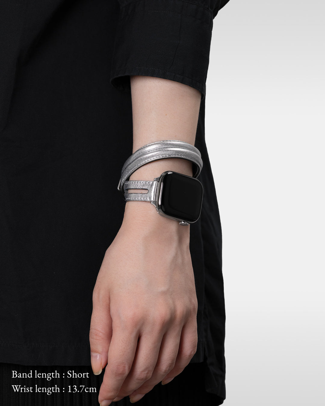 レザーハイブリッドダブルラップバンド for Apple Watch