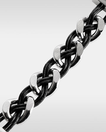 レザーハイブリッドダブルラップバンド インターレース for Apple Watch