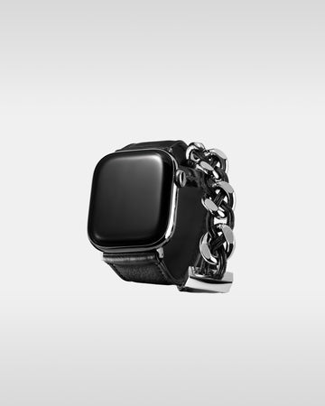 レザーハイブリッドダブルラップバンド インターレース for Apple Watch