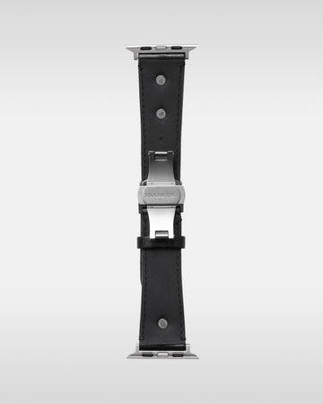 レザーハイブリッドバンド シルバースタッズ for Apple Watch