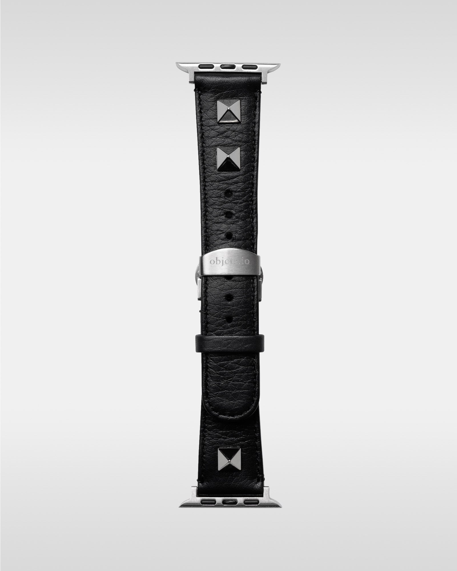 レザーハイブリッドバンド シルバースタッズ for Apple Watch