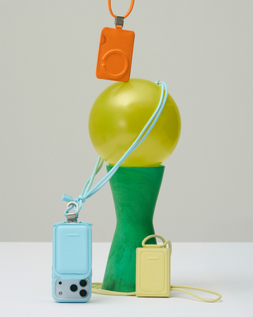 デタッチャブルストラップ + iPhoneケースセット - パンプキン