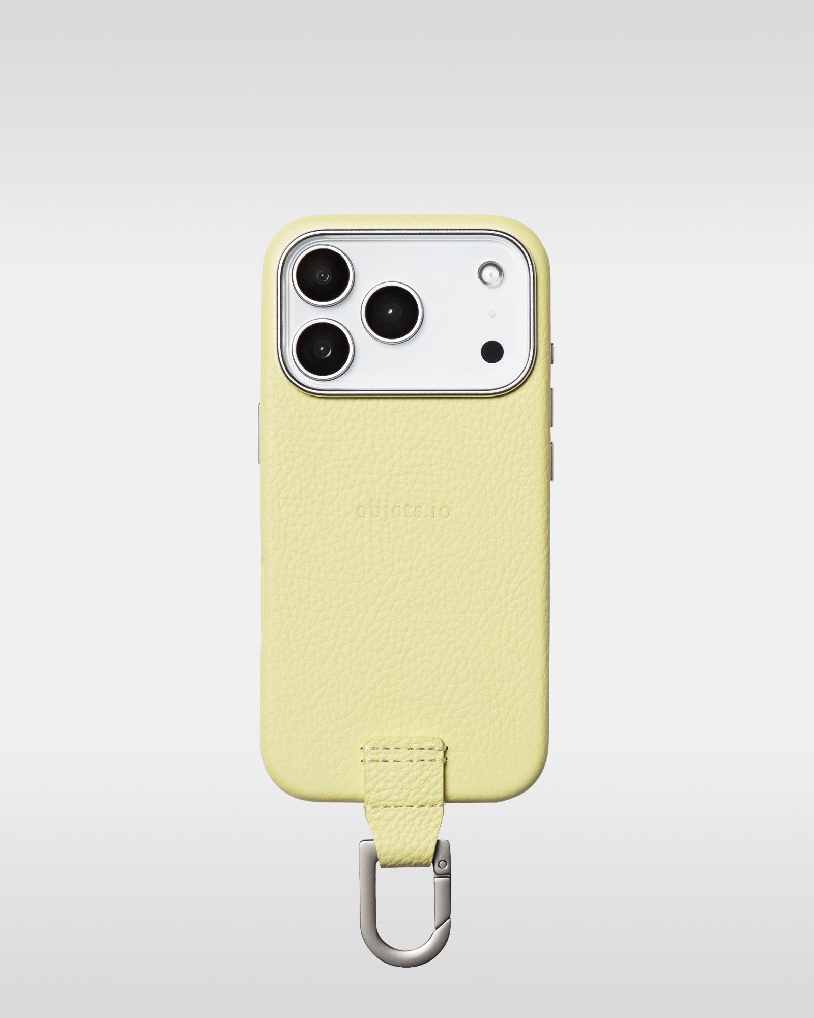 デタッチャブルストラップ + iPhoneケースセット - バターイエロー