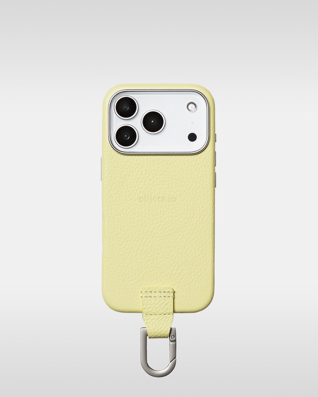 デタッチャブルストラップ + iPhoneケースセット - バターイエロー