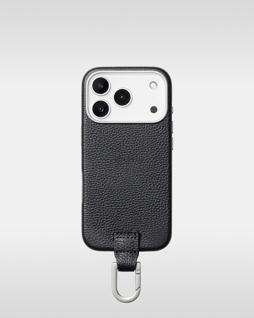 レザーストラップ + iPhoneケースセット - チャコール
