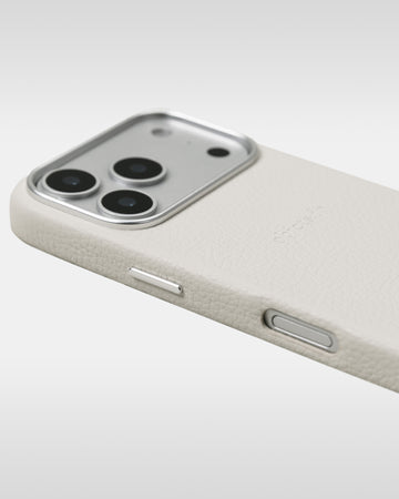 レザーストラップ + iPhoneケースセット - ライトブルー