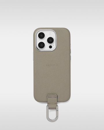 アジャスタブルレザーストラップ + iPhoneケースセット - トープ