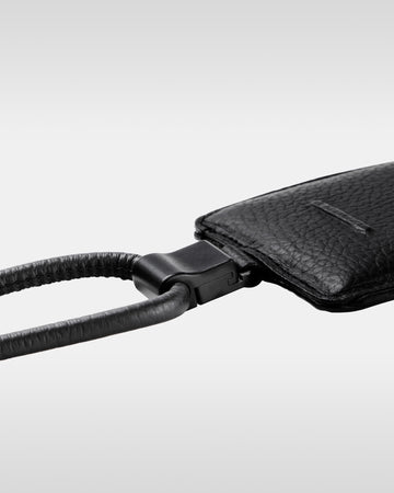 デタッチャブルストラップ付iPhoneアクセサリー - ブラック