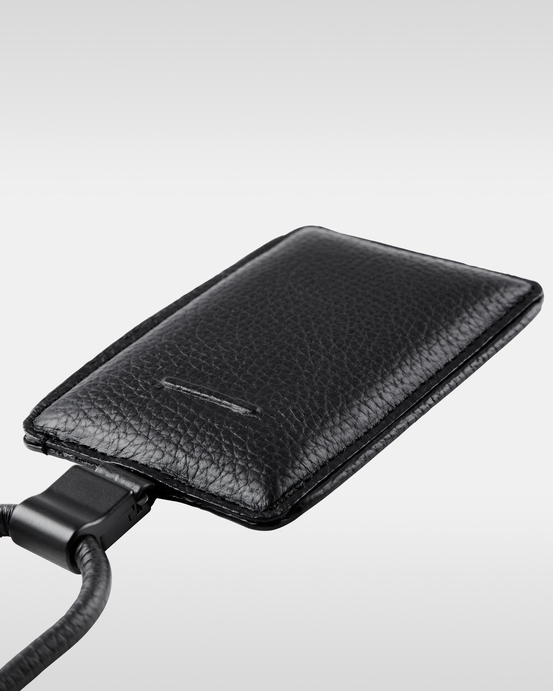 デタッチャブルストラップ付iPhoneアクセサリー - ブラック