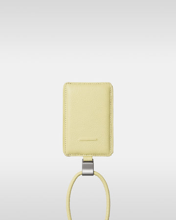 デタッチャブルストラップ付iPhoneアクセサリー - バターイエロー