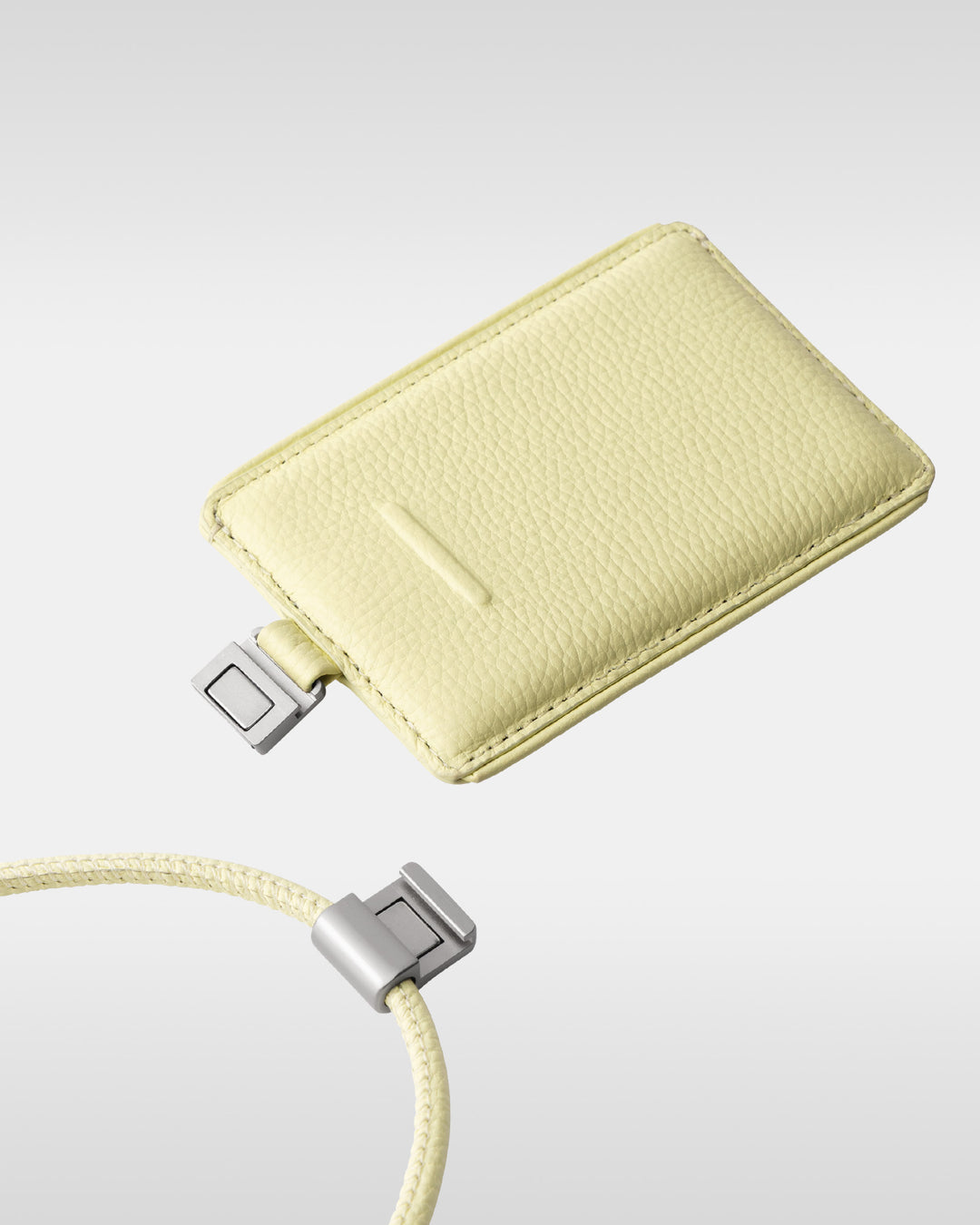 デタッチャブルストラップ付iPhoneアクセサリー - バターイエロー