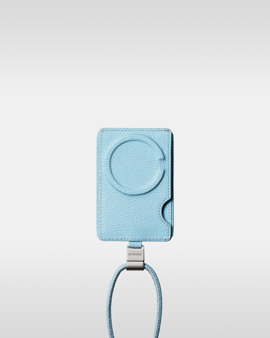 デタッチャブルストラップ付iPhoneアクセサリー - ライトブルー