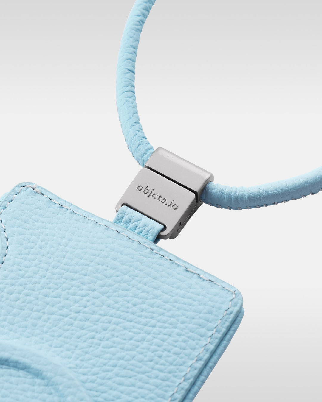 デタッチャブルストラップ + iPhoneケースセット - ライトブルー