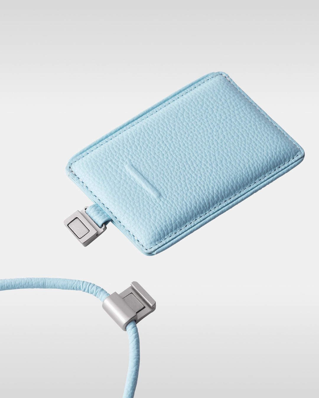 デタッチャブルストラップ付iPhoneアクセサリー - ライトブルー