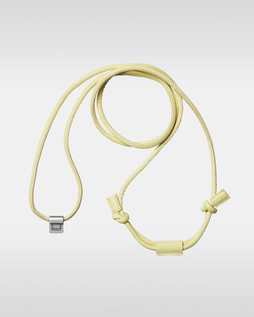 デタッチャブルストラップ + iPhoneケースセット - バターイエロー