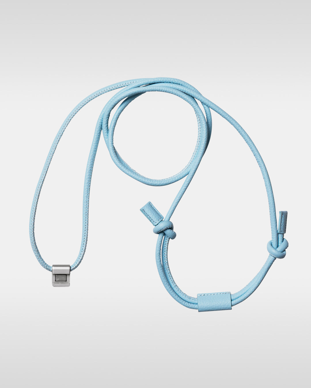 デタッチャブルストラップ + iPhoneケースセット - ライトブルー