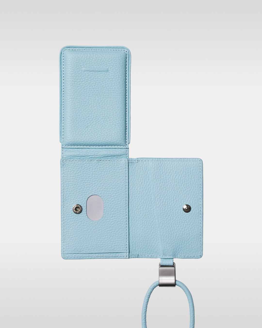 デタッチャブルストラップ付iPhoneアクセサリー - ライトブルー