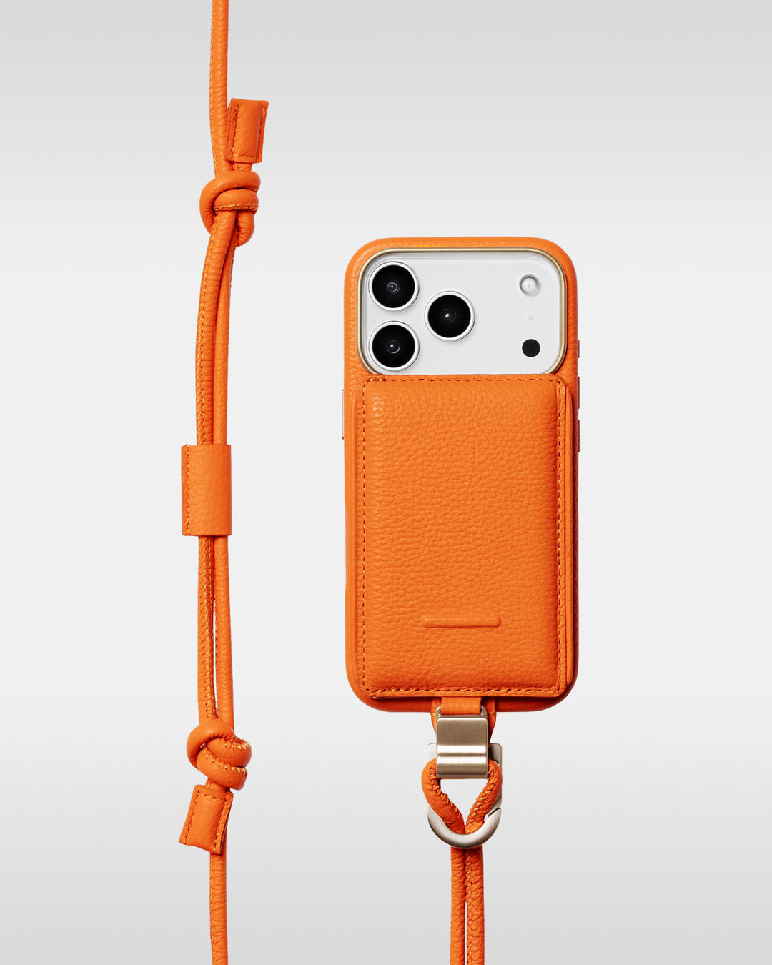 デタッチャブルストラップ + iPhoneケースセット - パンプキン