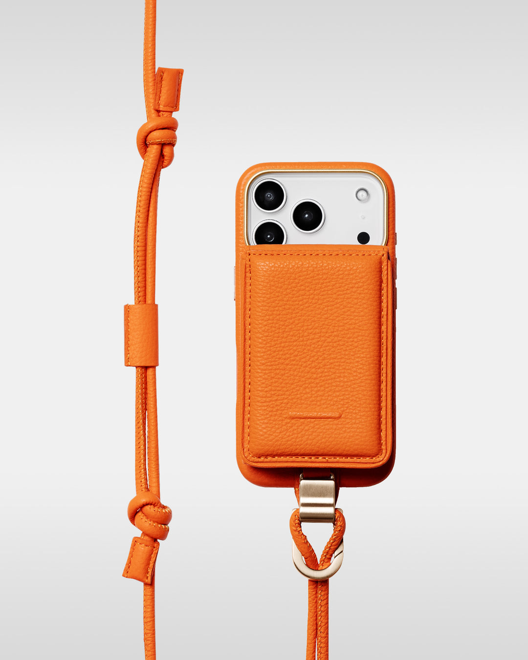 デタッチャブルストラップ + iPhoneケースセット - パンプキン