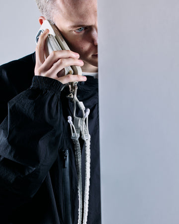 デタッチャブルストラップ + iPhoneケースセット objcts.io × meanswhile ダイニーマ®レザーウォレット - ホワイト