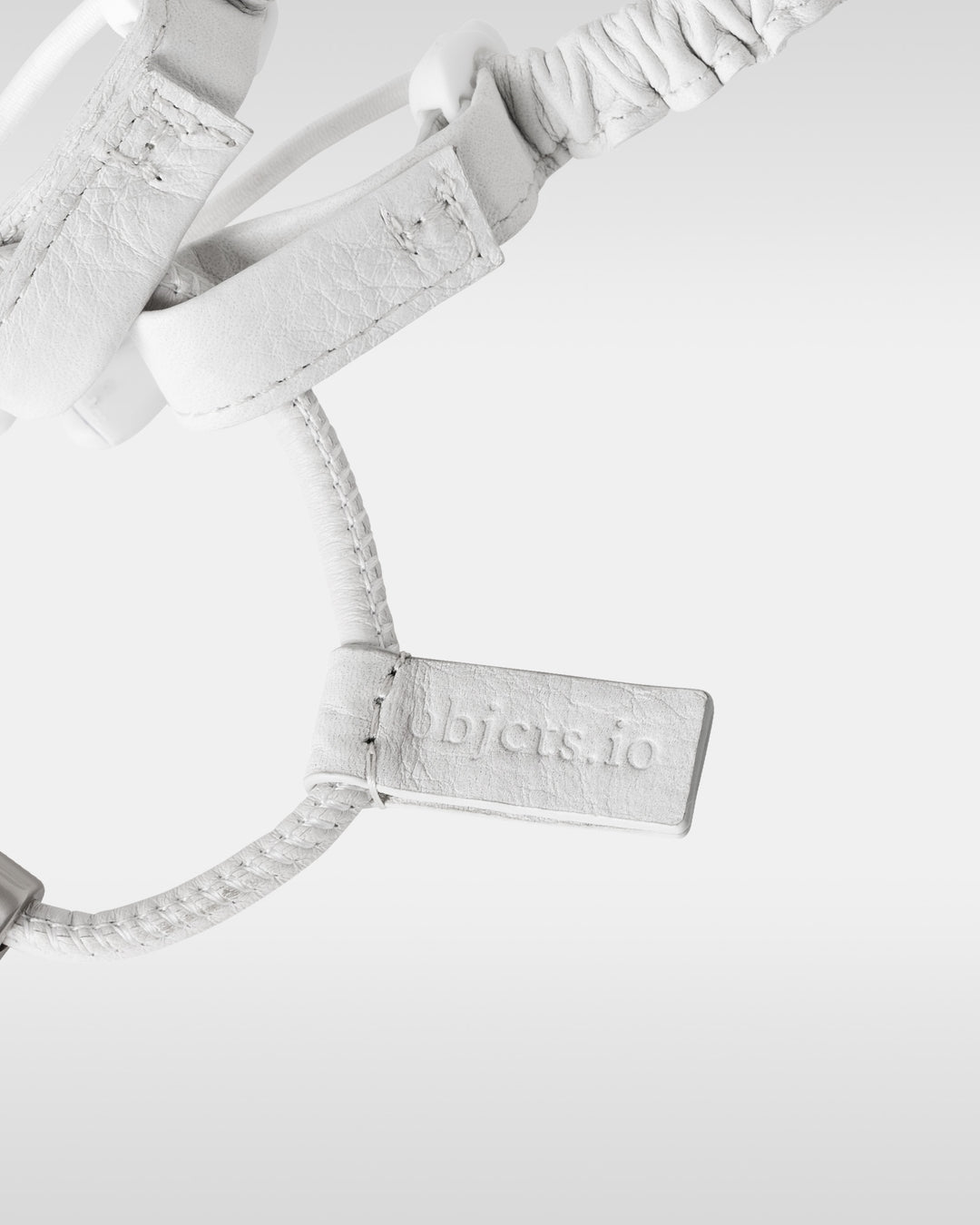 デタッチャブルストラップ付iPhoneアクセサリー objcts.io × meanswhile ダイニーマ®レザーウォレット - ホワイト