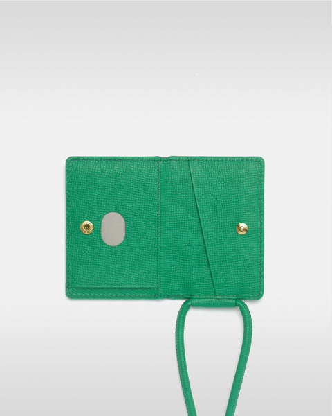 【美品】iPhone Crossbody Strap グリーン leatherstrap-