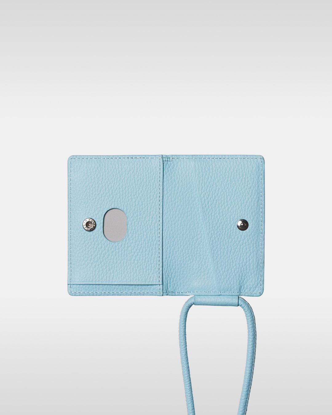 レザーストラップ + iPhoneケースセット - ライトブルー