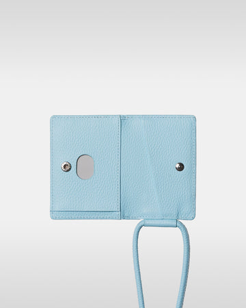 レザーストラップ + iPhoneケースセット - ライトブルー