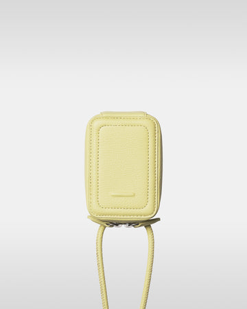 レザーストラップ + iPhoneケースセット - バターイエロー