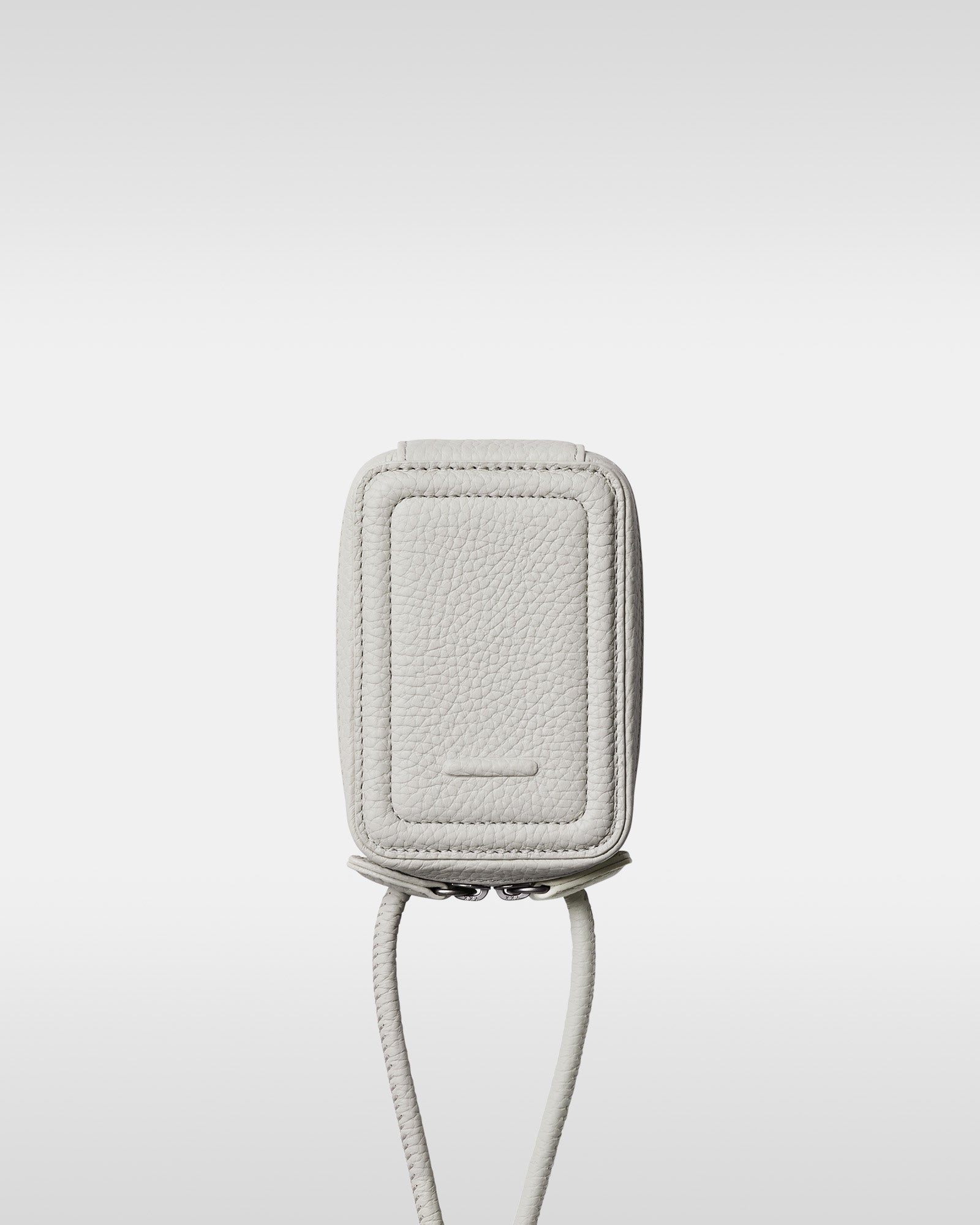 レザー製iPhoneショルダーストラップ マシュマロ｜首掛け・斜めがけ