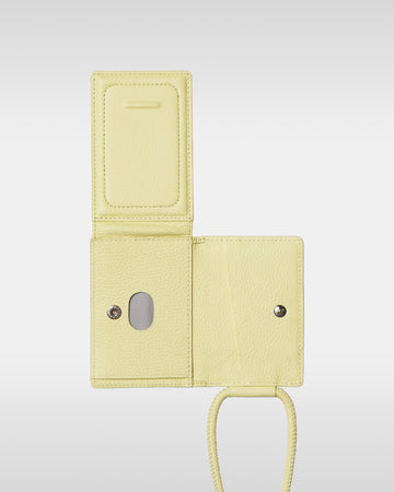 レザーストラップ + iPhoneケースセット - バターイエロー