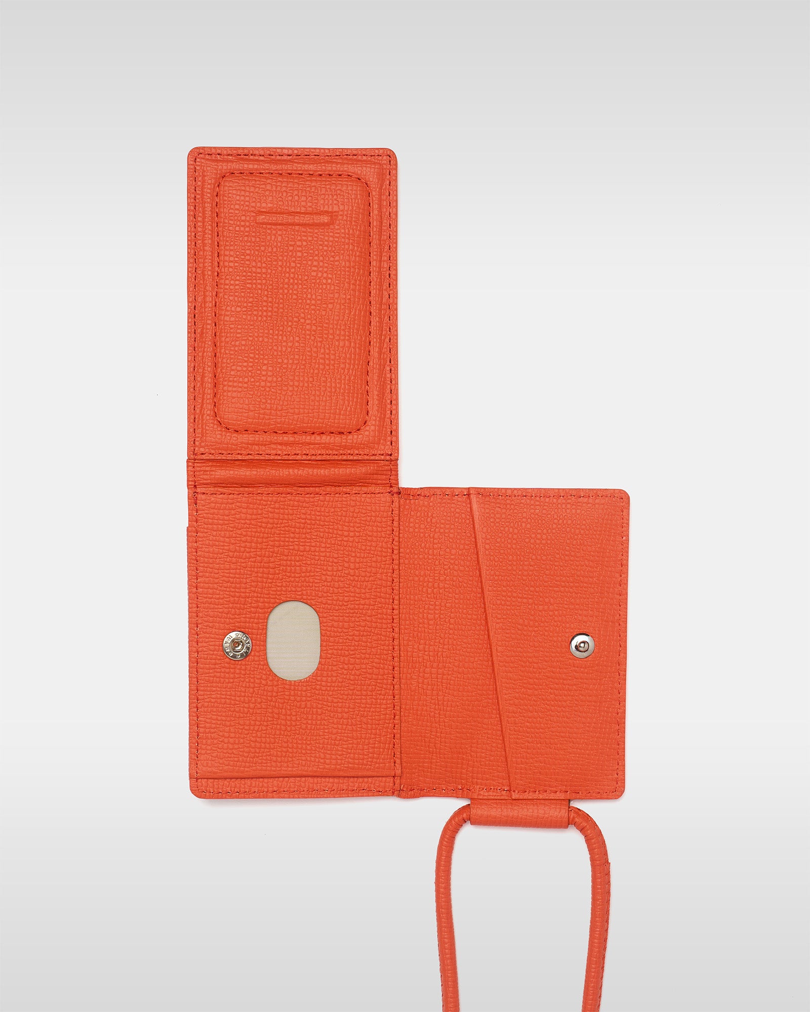 オレンジ レザー アクセサリーケース □本革 アクセサリーケース スクエア ジュエリーボックス 携帯用 持