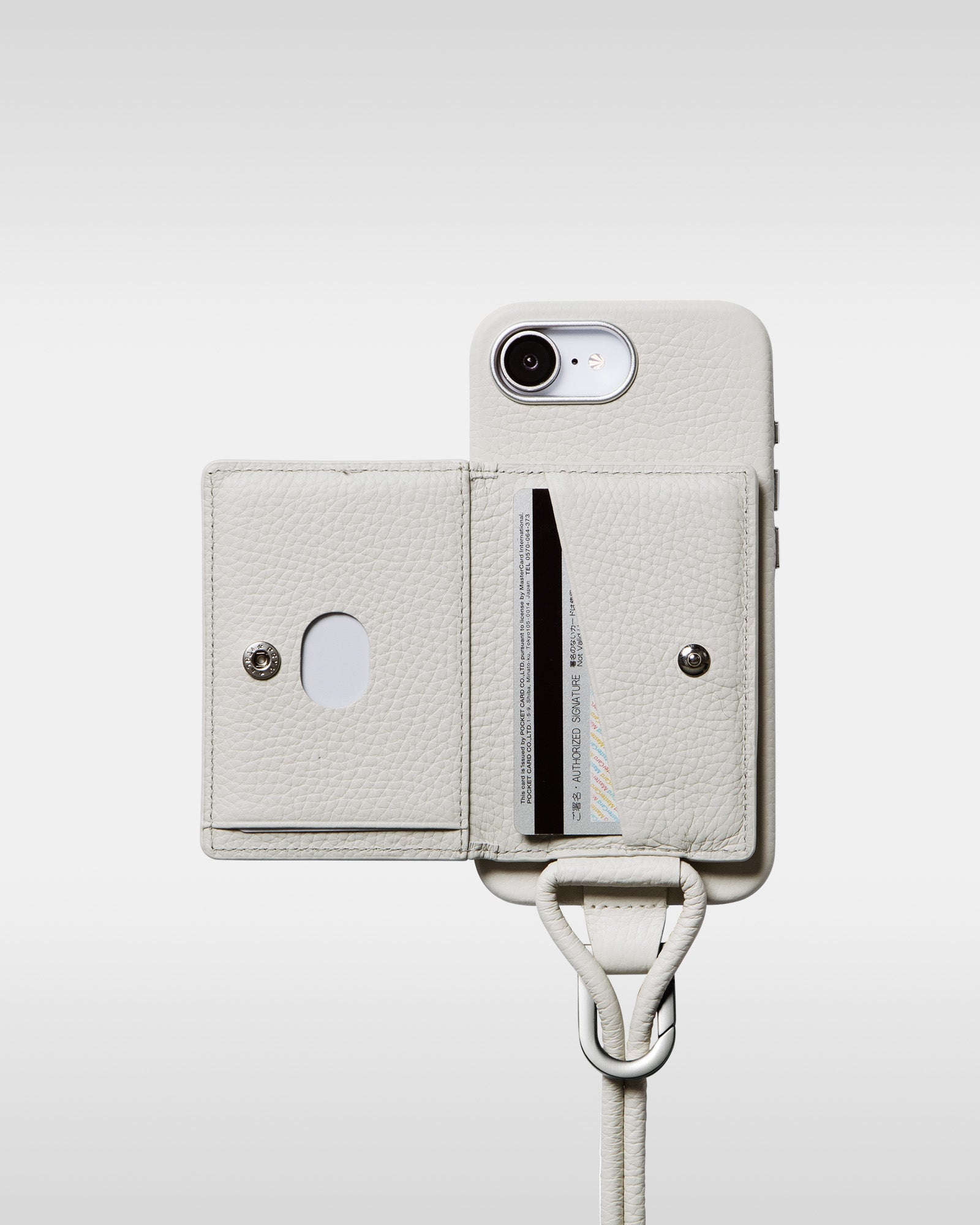objcts.io レザーストラップウォレットマシュマロmarshmallow leatherstrap_iPhonecase-
