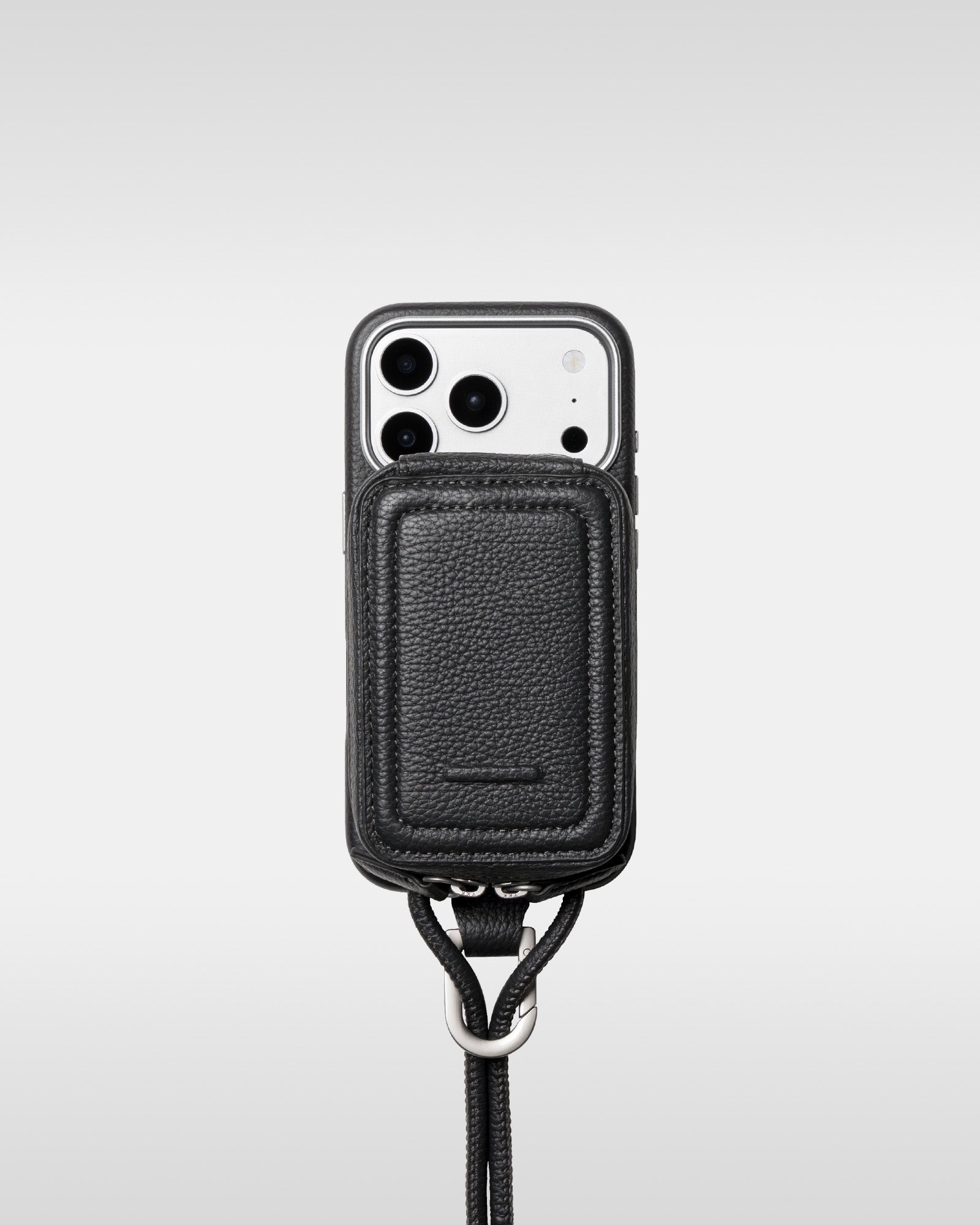 レザー製 iPhoneケース セット / ストラップ付スマホケース / スマホ