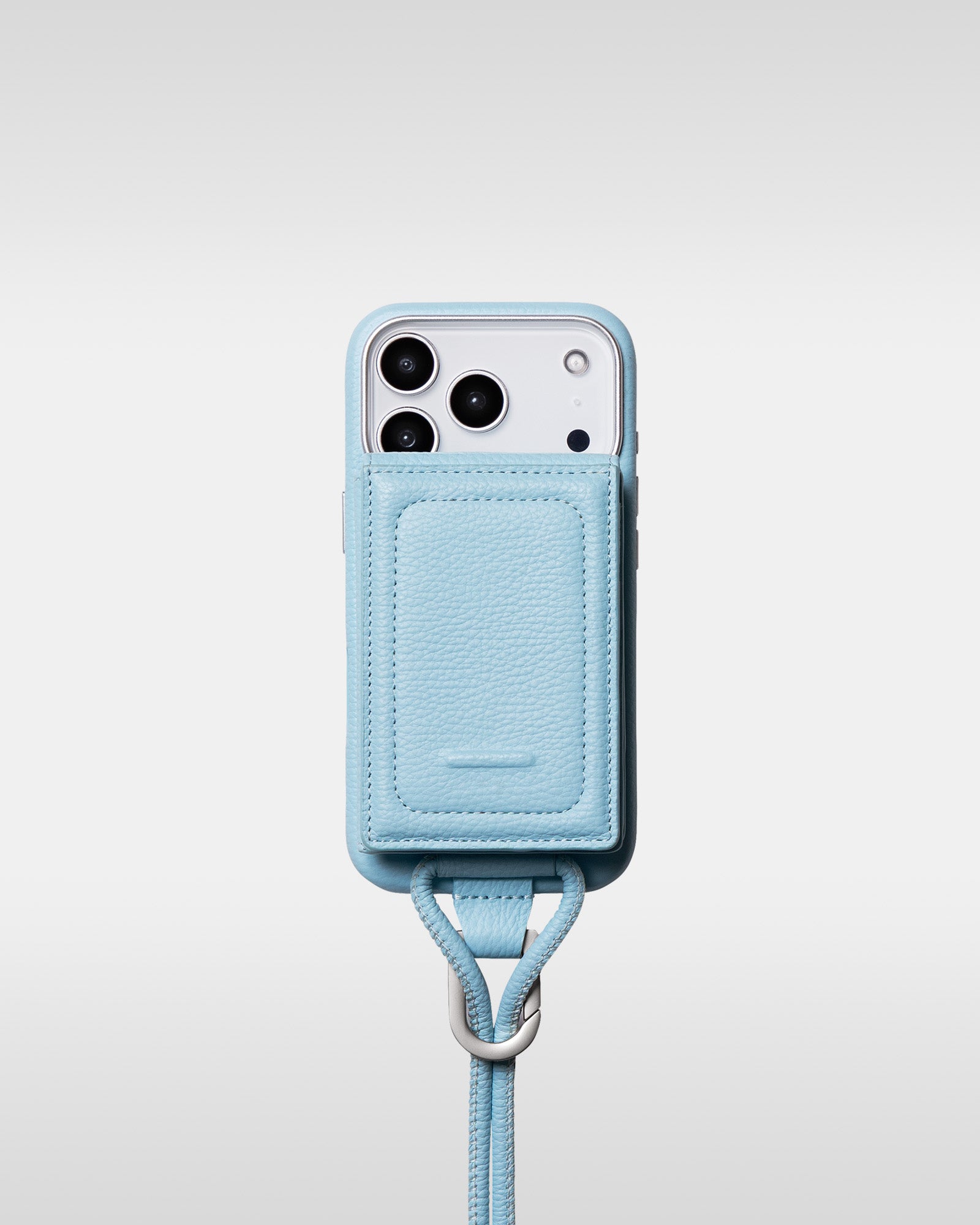 レザー製 iPhoneケース セット / ストラップ付スマホケース / スマホ