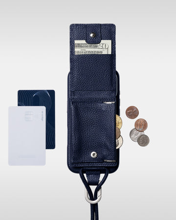 レザーストラップ + iPhoneケースセット - ミッドナイト