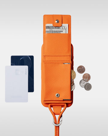 レザーストラップ + iPhoneケースセット - パンプキン